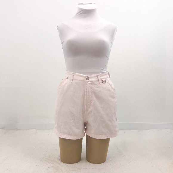 Vintage 90s Bill Blass 10P Pink Jean Shorts - Picture 2 of 10